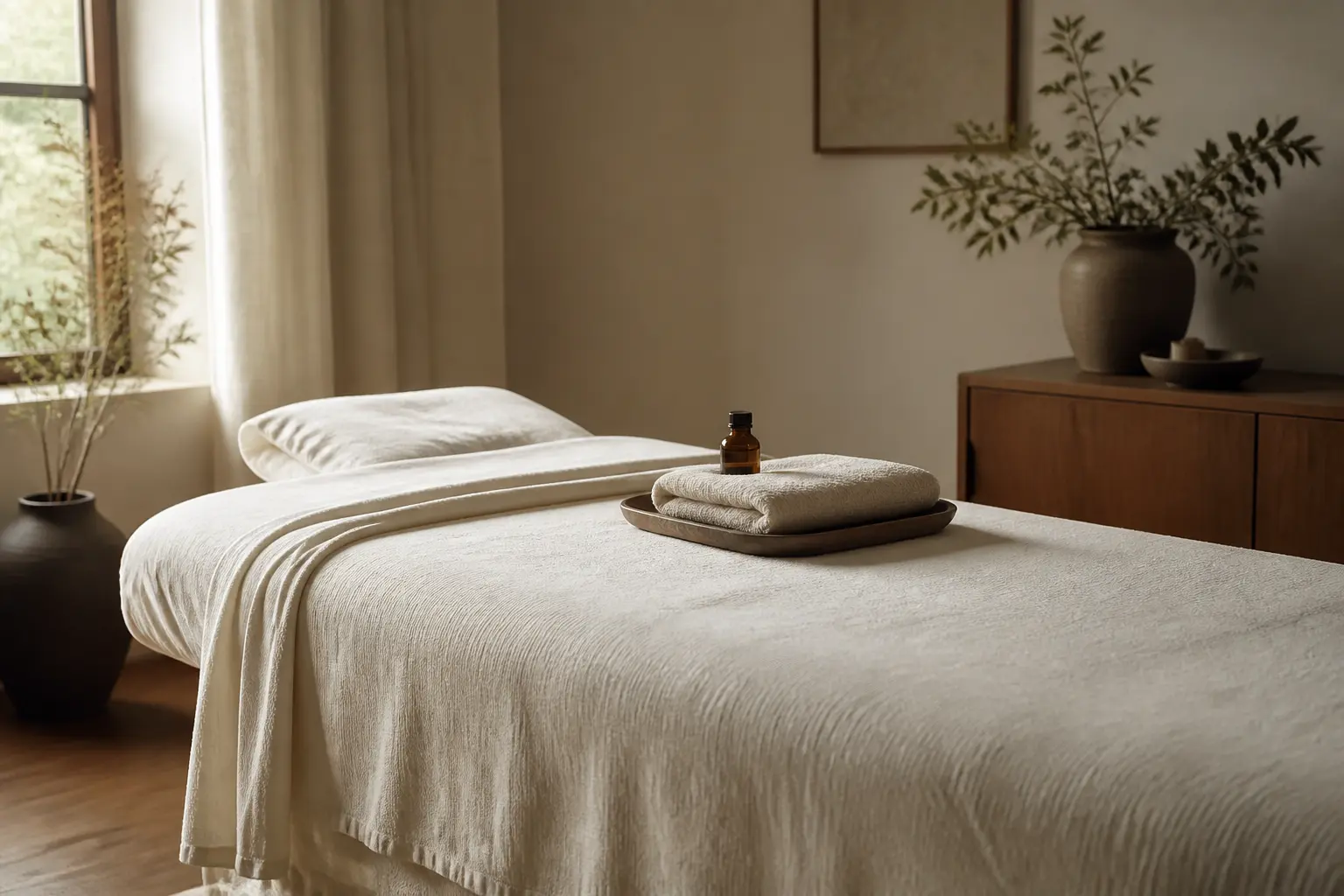 Préparation d’un massage détox